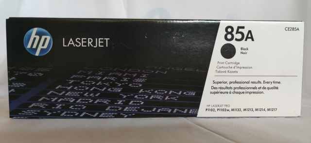 HP 85A Black Original LaserJet Toner Cartridge, CE285A for LaserJet Pro M1212nf M1217nfw P1102w P1109w